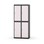 Novis garderobeskab lige topplade 2:2 B80 cm
