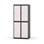 Novis garderobeskab lige topplade 2:2 B80 cm