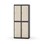 Novis garderobeskab lige topplade 2:2 B80 cm