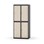 Novis garderobeskab lige topplade 2:2 B80 cm
