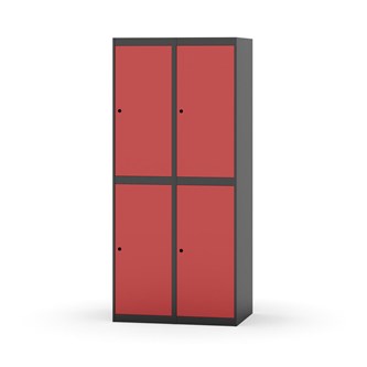 Novis garderobeskab lige topplade 2:2 B80 cm
