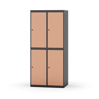 Novis garderobeskab lige topplade 2:2 B80 cm