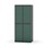 Novis garderobeskab lige topplade 2:2 B80 cm