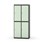 Novis garderobeskab lige topplade 2:2 B80 cm