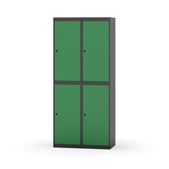 Novis garderobeskab lige topplade 2:2 B80 cm