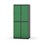 Novis garderobeskab lige topplade 2:2 B80 cm