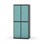Novis garderobeskab lige topplade 2:2 B80 cm
