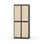 Novis garderobeskab lige topplade 2:2 B80 cm