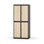 Novis garderobeskab lige topplade 2:2 B80 cm