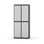 Novis garderobeskab lige topplade 2:2 B80 cm