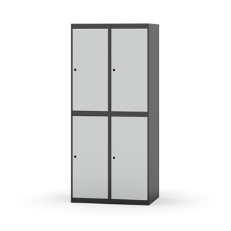 Novis garderobeskab lige topplade 2:2 B80 cm