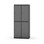Novis garderobeskab lige topplade 2:2 B80 cm