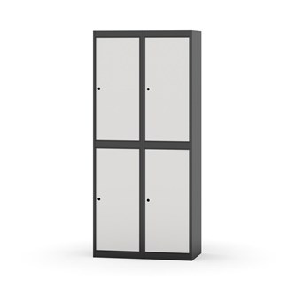 Novis garderobeskab lige topplade 2:2 B80 cm