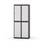 Novis garderobeskab lige topplade 2:2 B80 cm