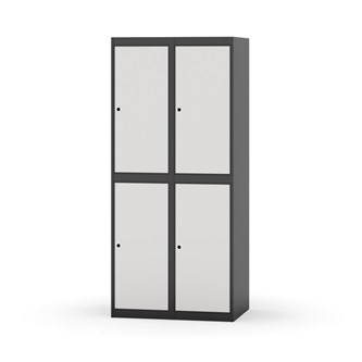 Novis garderobeskab lige topplade 2:2 B80 cm
