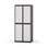 Novis garderobeskab lige topplade 2:2 B80 cm