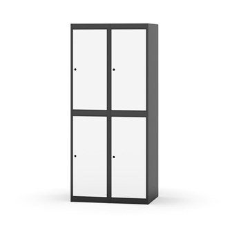 Novis garderobeskab lige topplade 2:2 B80 cm
