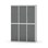 Novis garderobeskab lige topplade 2:3 B120 cm