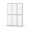 Novis garderobeskab lige topplade 2:3 B120 cm