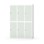 Novis garderobeskab lige topplade 2:3 B120 cm
