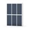 Novis garderobeskab lige topplade 2:3 B120 cm