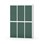 Novis garderobeskab lige topplade 2:3 B120 cm