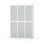 Novis garderobeskab lige topplade 2:3 B120 cm
