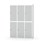 Novis garderobeskab lige topplade 2:3 B120 cm