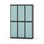 Novis garderobeskab lige topplade 2:3 B120 cm