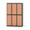 Novis garderobeskab lige topplade 2:3 B120 cm