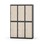 Novis garderobeskab lige topplade 2:3 B120 cm