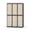Novis garderobeskab lige topplade 2:3 B120 cm
