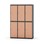 Novis garderobeskab lige topplade 2:3 B120 cm