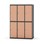 Novis garderobeskab lige topplade 2:3 B120 cm