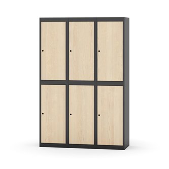 Novis garderobeskab lige topplade 2:3 B120 cm