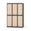 Novis garderobeskab lige topplade 2:3 B120 cm