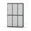 Novis garderobeskab lige topplade 2:3 B120 cm