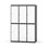 Novis garderobeskab lige topplade 2:3 B120 cm