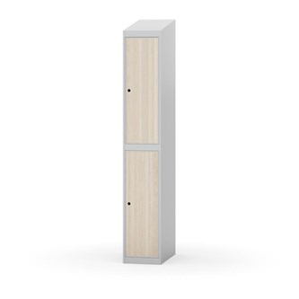 Novis garderobeskab skrå topplade 2:1 B30 cm