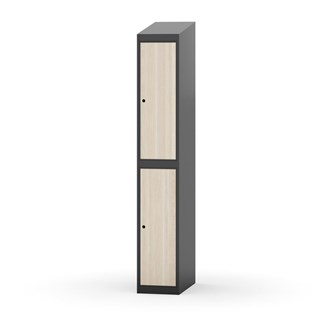 Novis garderobeskab skrå topplade 2:1 B30 cm
