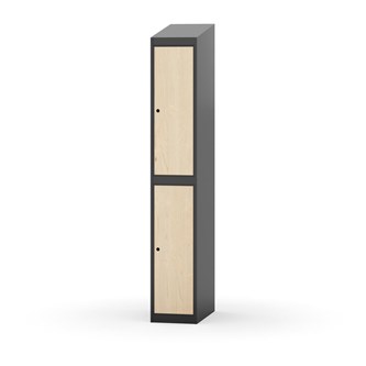 Novis garderobeskab skrå topplade 2:1 B30 cm
