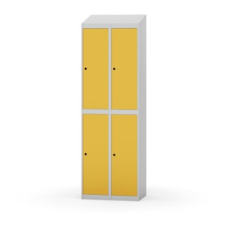 Novis garderobeskab skrå topplade 2:2 B60 cm