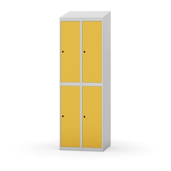 Novis garderobeskab skrå topplade 2:2 B60 cm