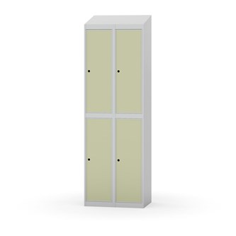 Novis garderobeskab skrå topplade 2:2 B60 cm