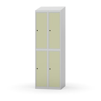 Novis garderobeskab skrå topplade 2:2 B60 cm