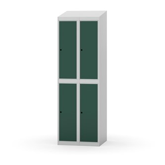 Novis garderobeskab skrå topplade 2:2 B60 cm