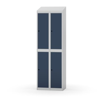 Novis garderobeskab skrå topplade 2:2 B60 cm