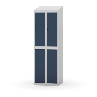 Novis garderobeskab skrå topplade 2:2 B60 cm