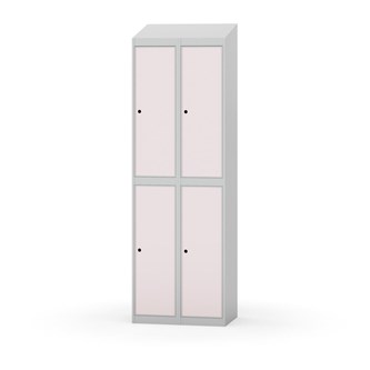 Novis garderobeskab skrå topplade 2:2 B60 cm