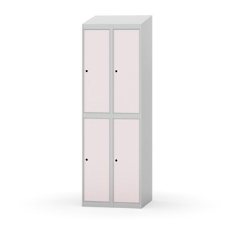 Novis garderobeskab skrå topplade 2:2 B60 cm